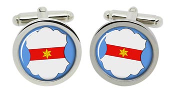 Bolzano (Italy) Cufflinks in Chrome Box