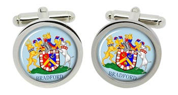 Bradford (England) Cufflinks in Chrome Box