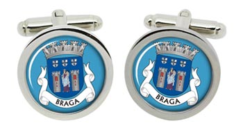 Braga (Portugal) Cufflinks in Chrome Box