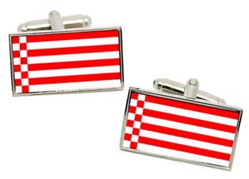 Bremen (Germany) Flag Cufflinks in Chrome Box