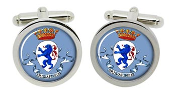 Brescia (Italy) Cufflinks in Chrome Box