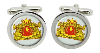 Burma Myanmar Cufflinks in Chrome Box