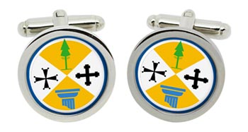 Calabria (Italy) Cufflinks in Chrome Box