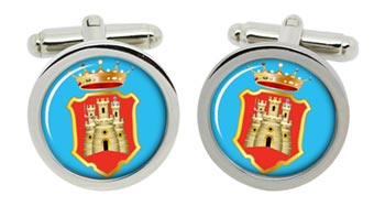 Caltanissetta (Italy) Cufflinks in Chrome Box