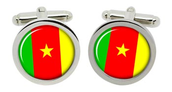 Cameroon Cufflinks in Chrome Box