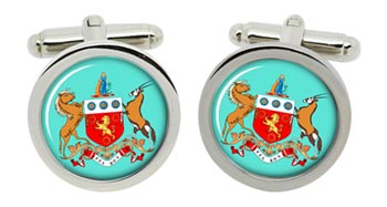 Colony of Natal (South Africa) Cufflinks in Chrome Box
