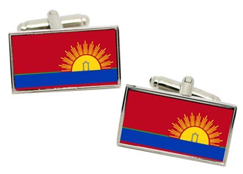 Carabobo (Venezuela) Flag Cufflinks in Chrome Box