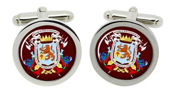 Aberystwyth Cufflinks in Chrome Box