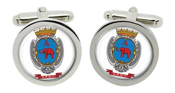 Catania (Italy) Cufflinks in Chrome Box