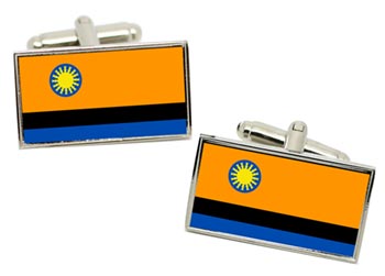 Cojedes (Venezuela) Flag Cufflinks in Chrome Box