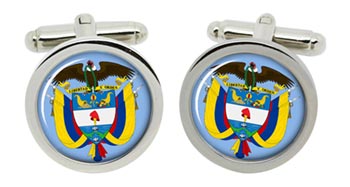 Colombia Cufflinks in Chrome Box