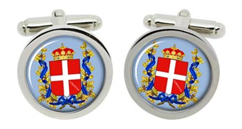 Como (Italy) Cufflinks in Chrome Box