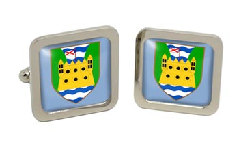 County Fermanagh (Northern Ireland) Square Cufflinks in Chrome Box