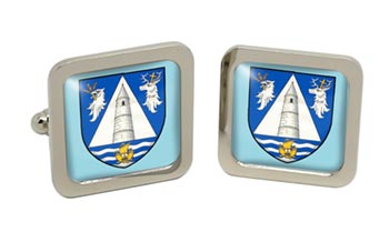 County Waterford (Ireland) Square Cufflinks in Chrome Box