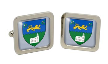 County Wicklow (Ireland) Square Cufflinks in Chrome Box