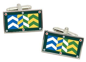 Cumbria (England) Flag Cufflinks in Chrome Box