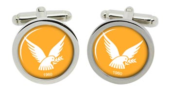 Cyprus Cufflinks in Chrome Box