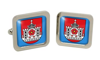 Detmold (Germany) Square Cufflinks in Chrome Box