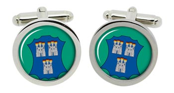 Dublin (Ireland) Cufflinks in Chrome Box