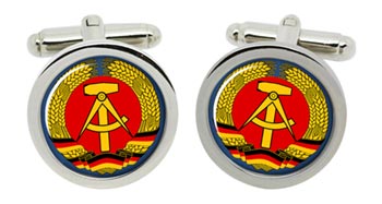 East Germany Cufflinks in Chrome Box