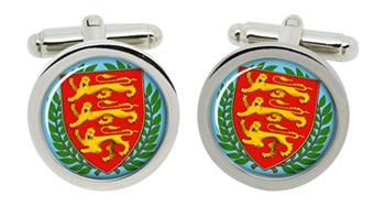 England Crest Cufflinks in Chrome Box