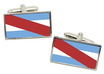 Entre Rios, Argentina Flag Cufflinks in Chrome Box