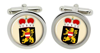 Flemish Brabant, Vlaams-Brabant (Belgium) Cufflinks in Chrome Box