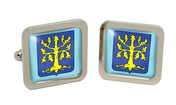 Hagen (Germany) Square Cufflinks in Chrome Box