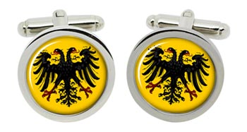 Holy Roman Empire Banner Cufflinks in Chrome Box