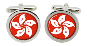 Hong Kong Cufflinks in Chrome Box