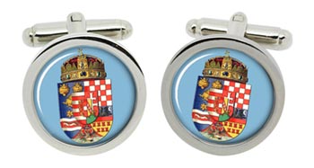 Hungary Royal Crest 1915 Cufflinks in Chrome Box