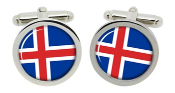 Iceland Cufflinks in Chrome Box