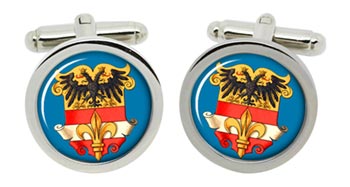 Imperial Free City of Trieste (Italy) Cufflinks in Chrome Box