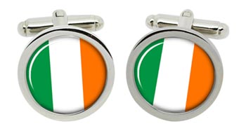 Ireland Cufflinks in Chrome Box