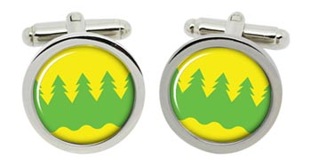 Kainuu (Finland) Cufflinks in Chrome Box