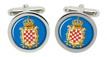 Kingdom of Croatia Cufflinks in Chrome Box