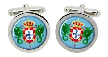 Kingdom of Portugal Cufflinks in Chrome Box