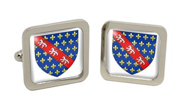 La Marche (France) Square Cufflinks in Chrome Box