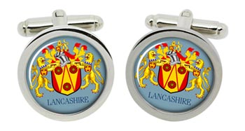 Lancashire (England) Cufflinks in Chrome Box