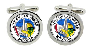 Los Angeles CA (USA) Cufflinks in Chrome Box