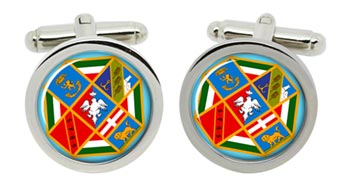 Lazio (Italy) Cufflinks in Chrome Box