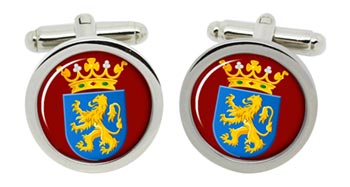 Leeuwarden (Netherlands) Cufflinks in Chrome Box