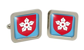 Leicester (England) Square Cufflinks in Chrome Box