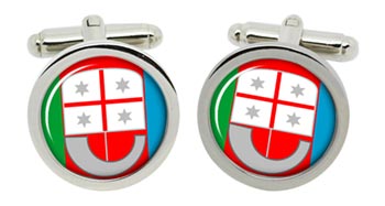 Liguria (Italy) Cufflinks in Chrome Box