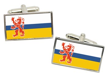 Limburg (Netherlands) Flag Cufflinks in Chrome Box