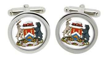 London (Canada) Cufflinks in Chrome Box