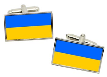 Lower Austria Niederosterreich Flag Cufflinks in Chrome Box