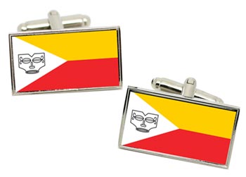 Marquesas Islands Flag Cufflinks in Chrome Box