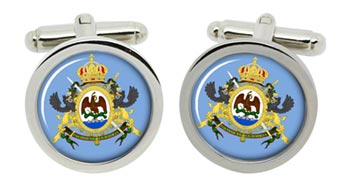 Mexican Empire Cufflinks in Chrome Box