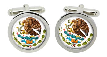 Mexico Cufflinks in Chrome Box